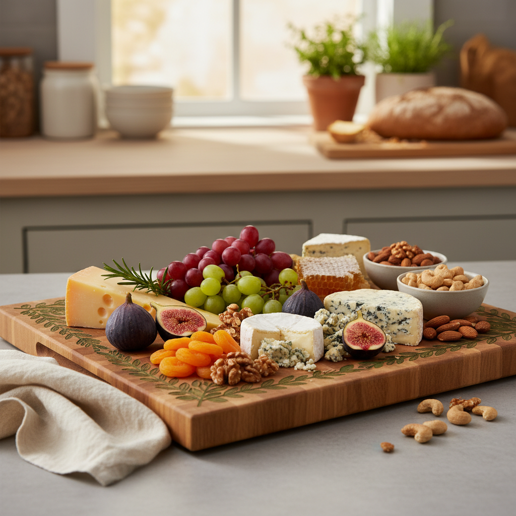 Botanical Wooden Serving and Charcuterie Board