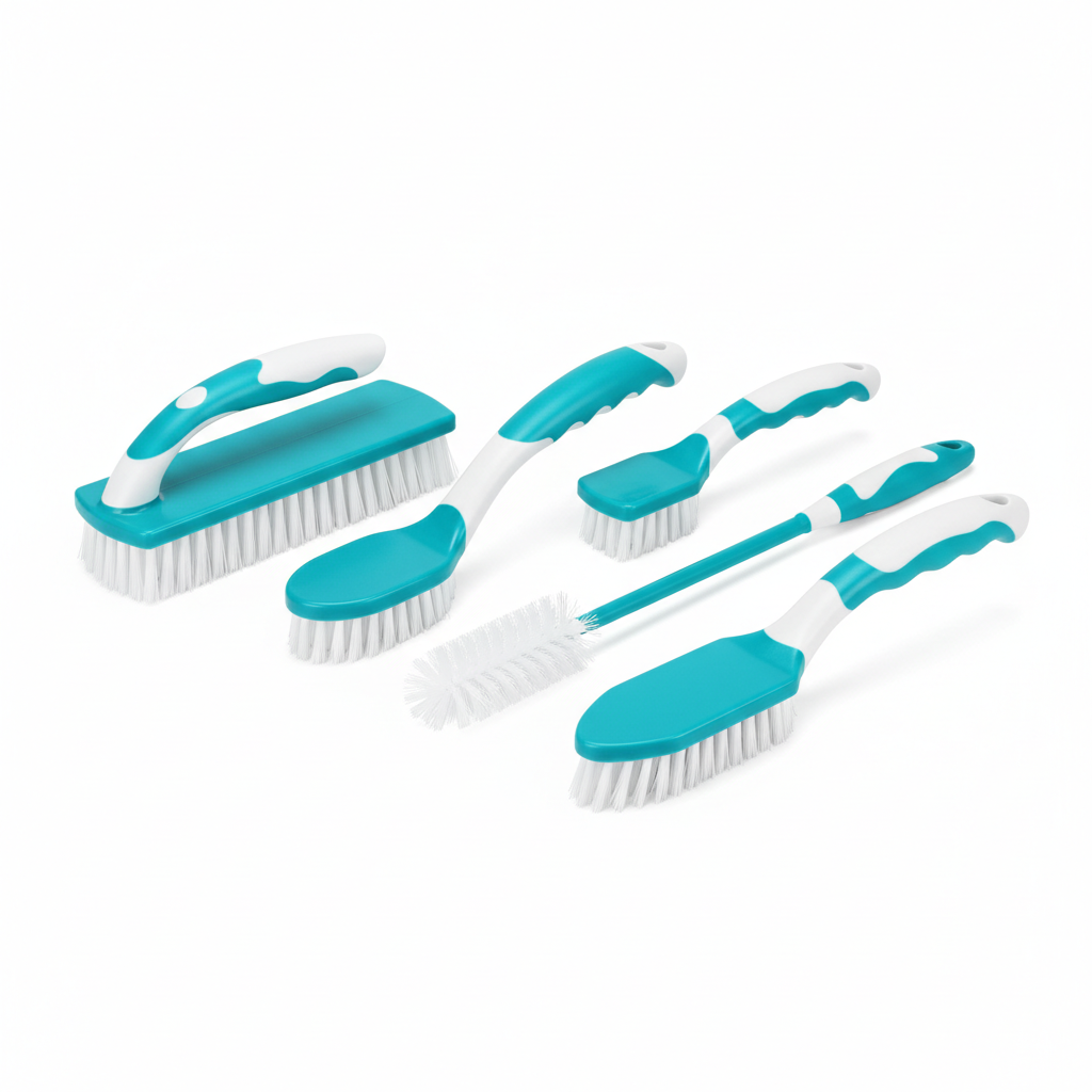 Premium Scrub Brush Set 5 Pieces