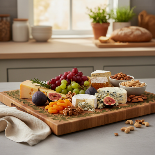Botanical Wooden Serving and Charcuterie Board